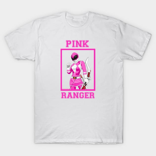 Kimberly Pink Ranger T-Shirt by Zapt Art